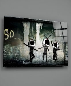 Glasschilderij Graffiti Wanddecoratie - Afbeelding 3