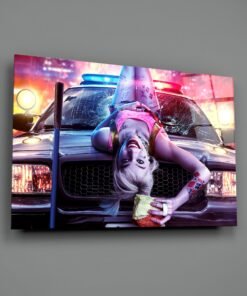Alternative view of Harley Quinn Glasschilder