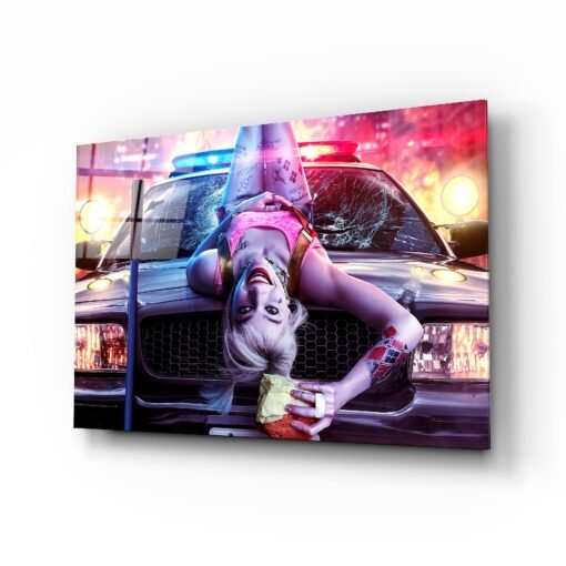 Harley Quinn | Glasschilderij