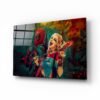 Harley Quinn | Deadpool | Glasschilderij