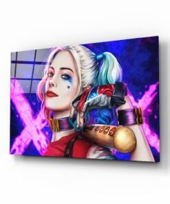 Harley Quinn | Glasschilderij