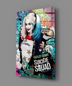 Harley Quinn Graffiti Glasschilderij - Afbeelding 3