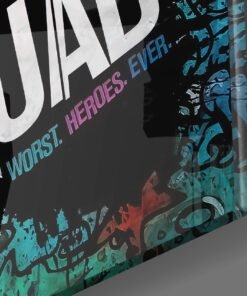 Alternative view of Harley Quinn Graffiti Glasschilderij