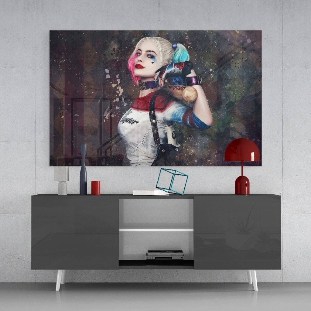 Harley Quinn | Glasschilderij