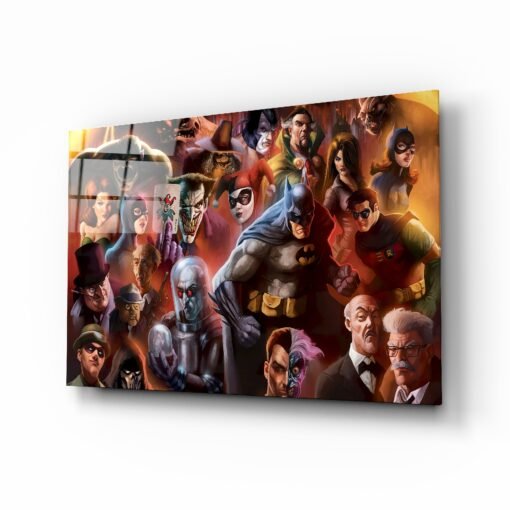 Batman en DC Character | Glas Schilderij