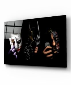 Batman | The Joker | Harvey | Glasschilderij