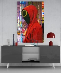 Glasschilderij Squid game