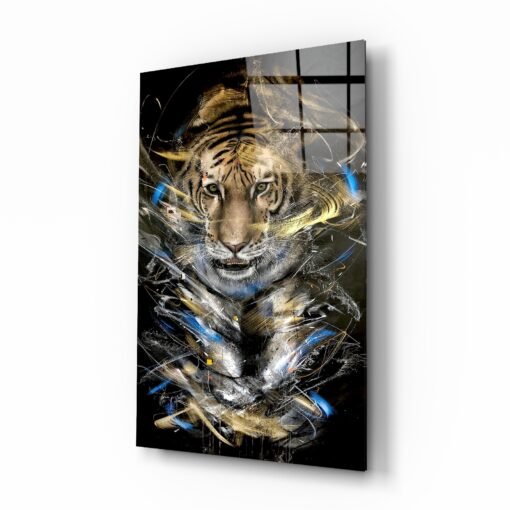 Abstract | Dieren | Tijger | Glasschilderij