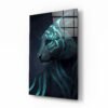 Dieren | Neon Tijger | Glasschilderij