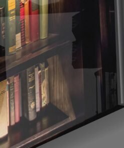 Alternative view of Boekenplank Oude Boeken Glasschilderij