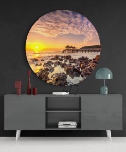 Zonsopkomst Glasschilderij