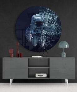 Astronaut Glasschilderij