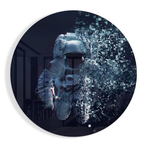 Astronaut Glasschilderij