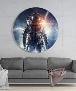 Astronaut Glasschilderij