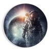 Astronaut Glasschilderij
