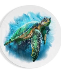 Zeeschildpad Glasschilderij