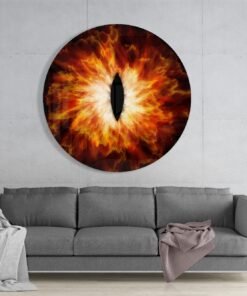 Vuur oog Glasschilderij
