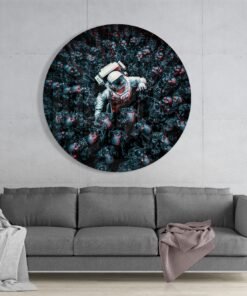 Astronaut Glasschilderij