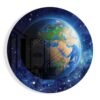 Wereldbol Glasschilderij