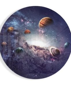 Planeten Glasschilderij