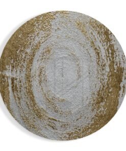 Goud Wit Glasschilderij