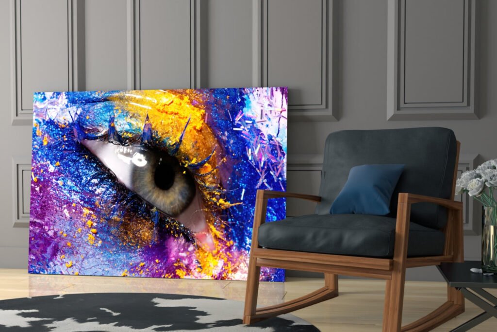 Pupil van Oog Glasschilderij