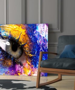 Pupil van Oog Glasschilderij