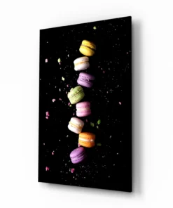Macarons Koekjes Glasschilderij