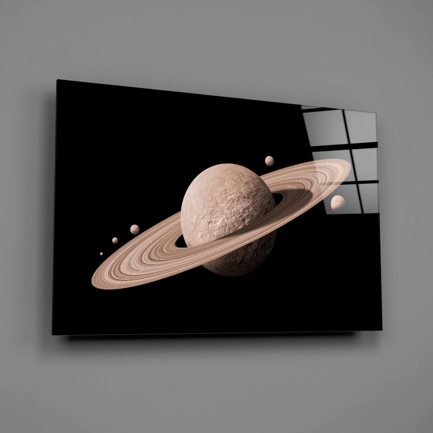 Ruimte Planeten Glasschilderij