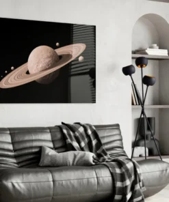Ruimte Planeten Glasschilderij