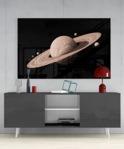 Ruimte Planeten Glasschilderij