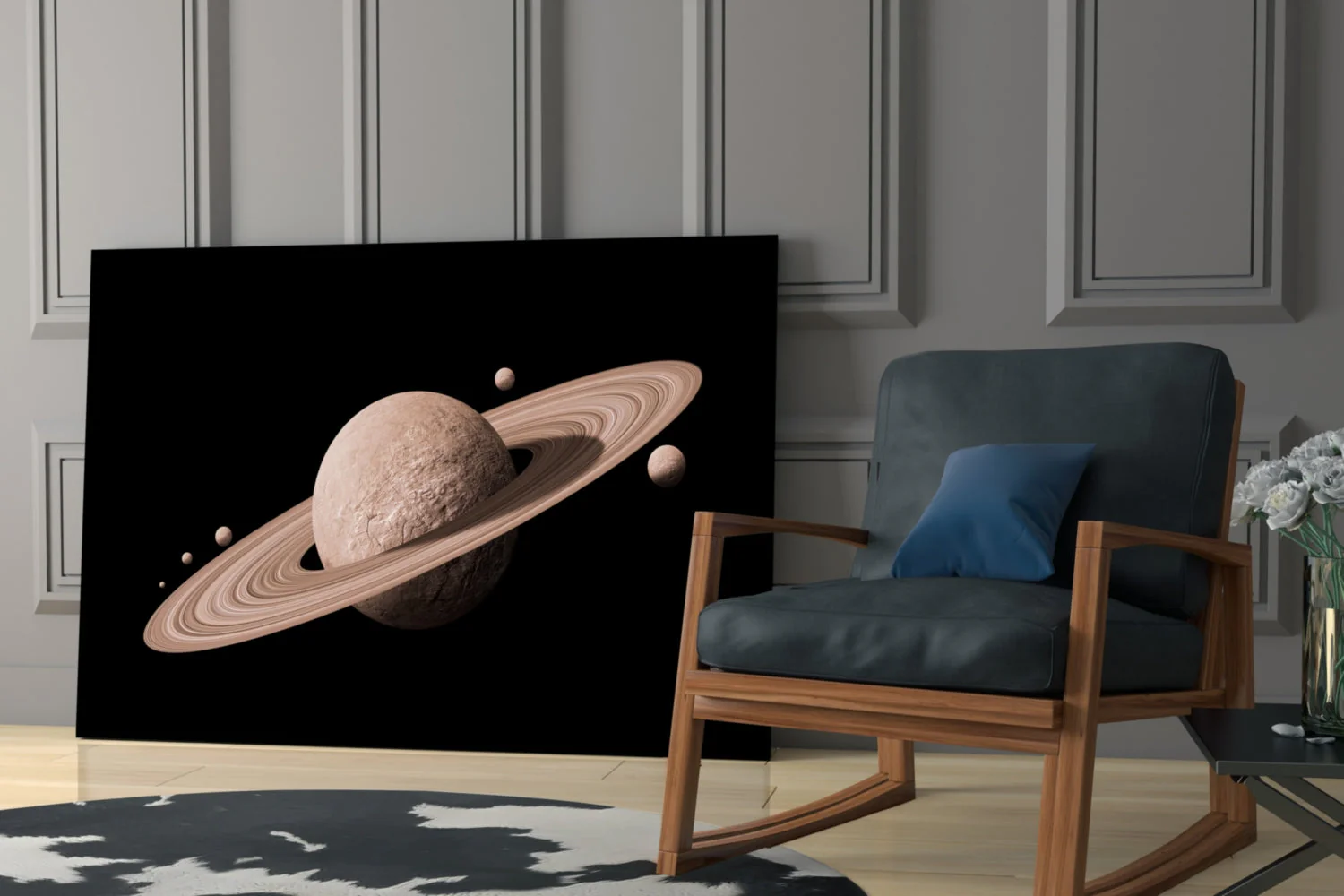 Ruimte Planeten Glasschilderij