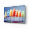Abstracte Bomen Glasschilderij