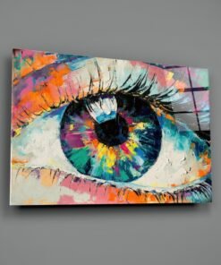 Pupil van Oog Glasschilderij