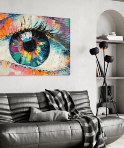 Pupil van Oog Glasschilderij