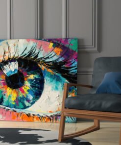 Pupil van Oog Glasschilderij