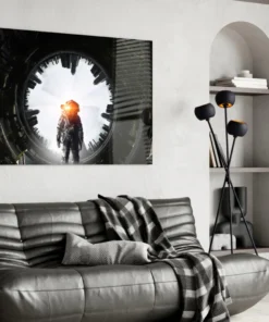 Glasschilderij Astronaut