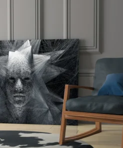 Glasschilderij Ego Zwart Grijs