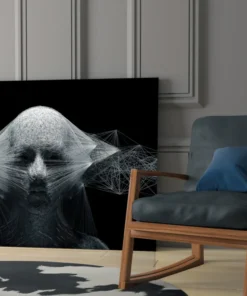 Glasschilderij Ego Zwart Grijs