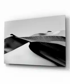Abstract Zwart Grijs Glasschilderij