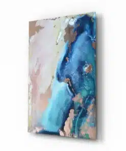 Glasschilderij Abstract Blauw