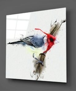 Glasschilderij Dieren Vogel (50x50 cm) - Afbeelding 3