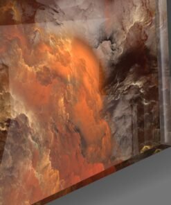 Alternative view of Gouden Chaos Glasschilderij