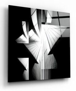 Glasschilderij Abstracte Stad