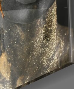 Alternative view of Vrouw Met Goud Glasschilderij