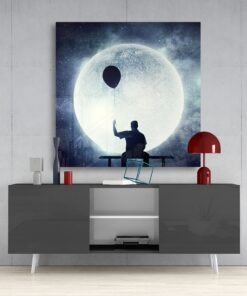 Volle Maan Glasschilderij - Afbeelding 4