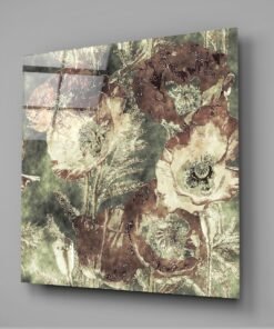 Alternative view of Abstract Bloemen Glasschilderij