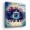 Het Oog Abstract Glasschilderij