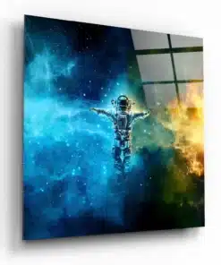 Astronaut Glas Schilderij