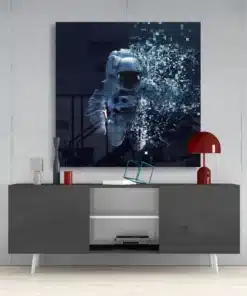 Astronaut Glasschilderij